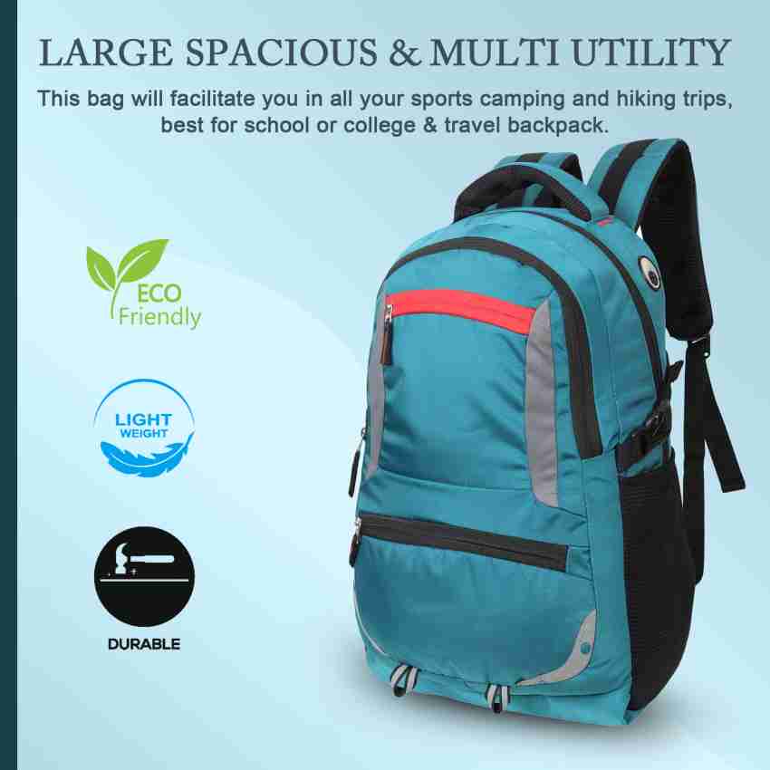 Louis Craft Large Laptop Backpack with Rain Cover 35L Men/Women(Sky Blue)  35 L Backpack