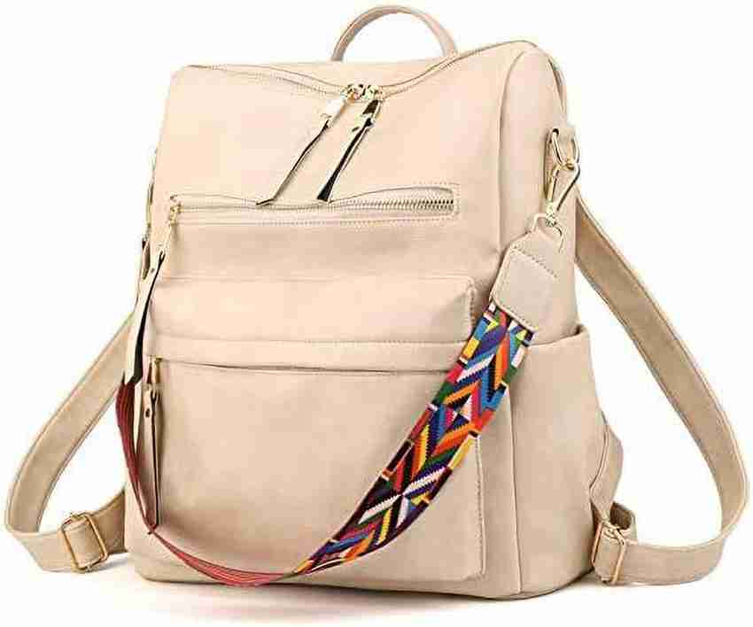 Cream backpack purse outlet