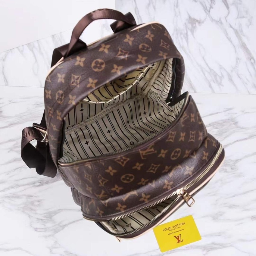 Louis Vuitton Women Palm Springs PM Brown Monogram Canvas Backpack