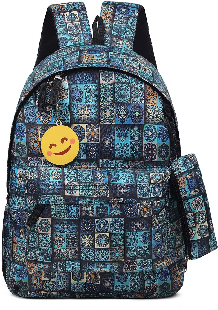 Blue Van Gogh Starry Night Backpack for Girls with