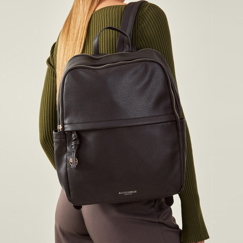 ACCESSORIZE LONDON MA 69011303001 5.3 L Backpack BLACK Price in India Flipkart