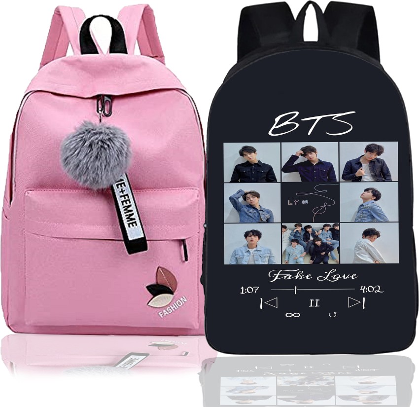 khatushyam collection Stylish BTS Printed On Front  Side, College/School/Tuition Backpack for BTS Lovers 10 L Backpack  Multicolor - Price in India