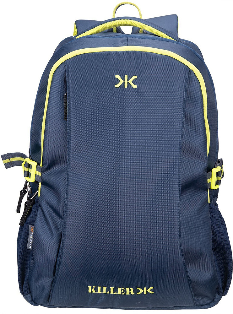 KILLER Navy Blue Polyester Backpack Checkers 29 Ltr Office Laptop 29 L Laptop Backpack