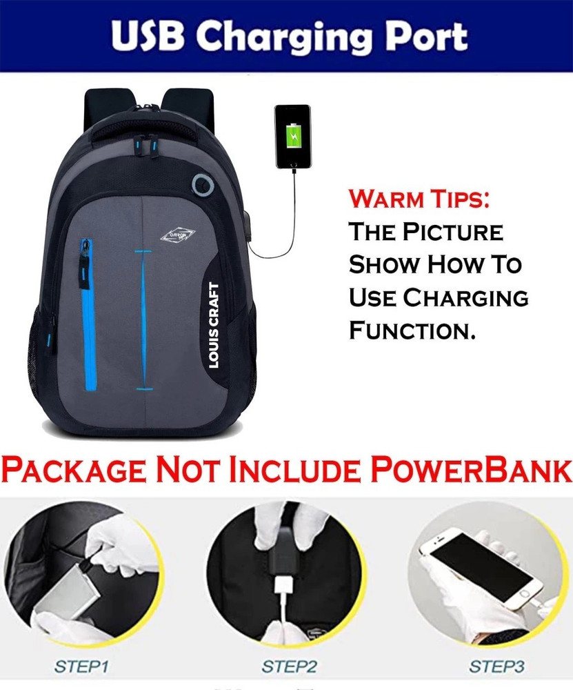 Usb charging port in bag cheap