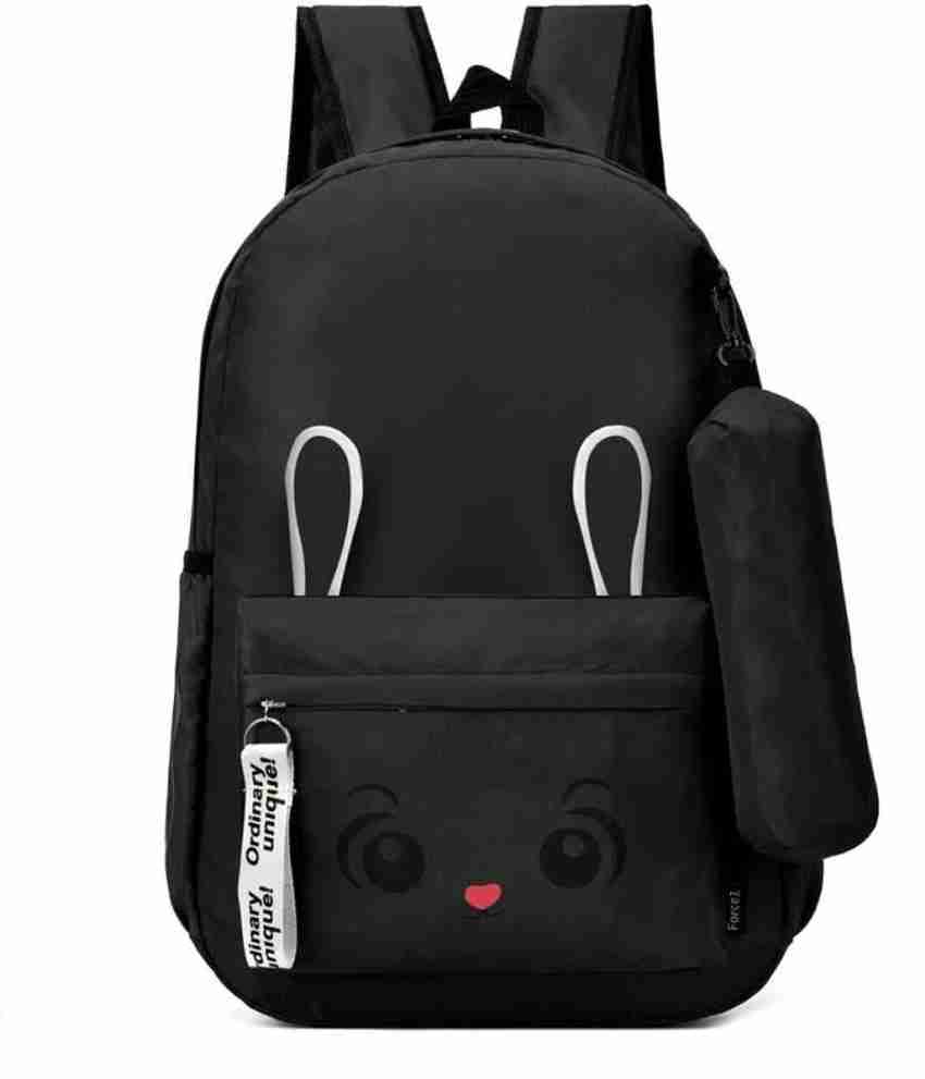 Dowet Stylish Bunny Backpack 25 L For College School Girls PU