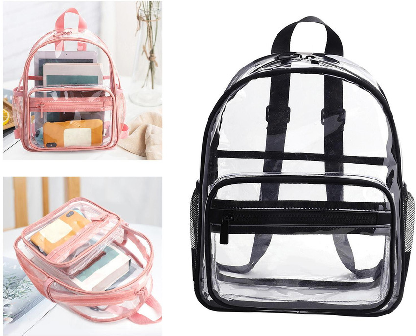 Lyla Clear Transparent Backpack Waterproof Storage Bag for Sports Men Women Black 5 L Backpack Red Price in India Flipkart