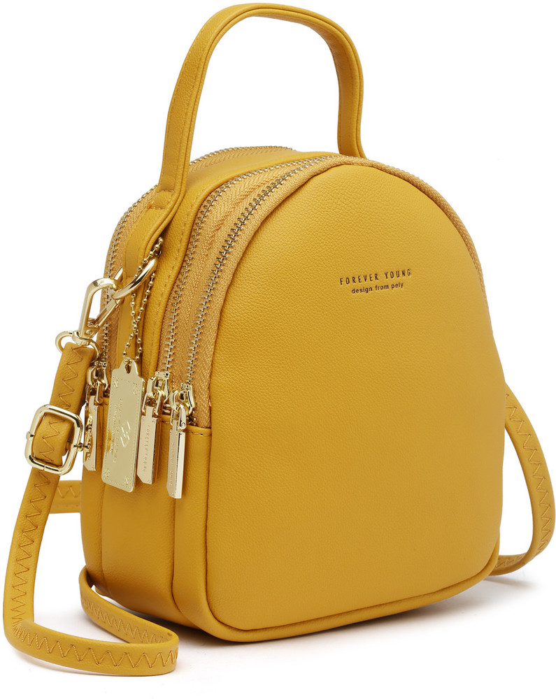 Yellow mini backpack 2025
