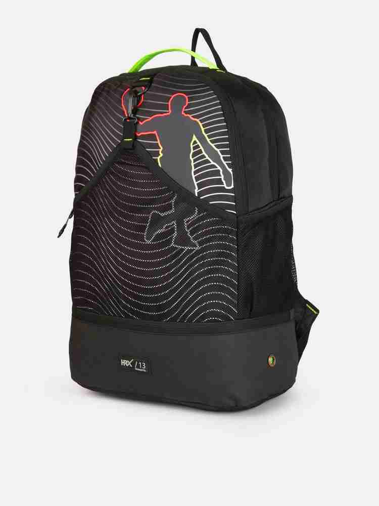 HRX by Hrithik Roshan Unisex Grey Graphic Jordan Backpack 24 L