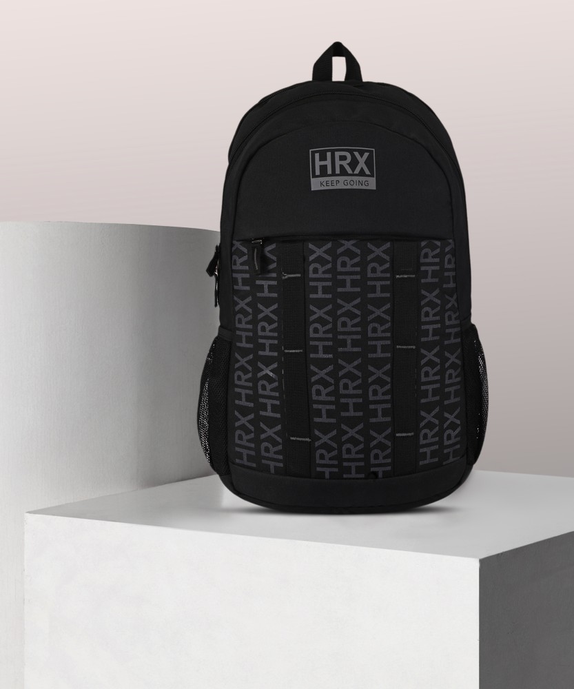 HRX by Hrithik Roshan Keep going Unisex Laptop backpack bag for men fit upto 16 Inch school bag 35 L Laptop Backpack Black Price in India Flipkart