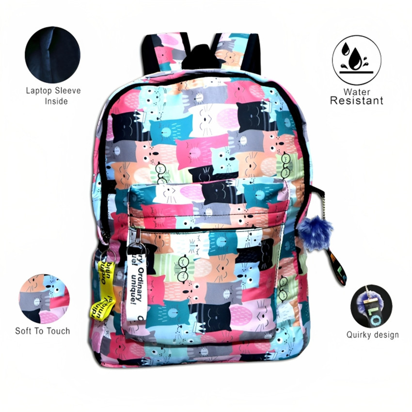 Hey Boi Easy Carry Medium Size Backpack For Daily Life 30 L Backpack Multicolor Price in India Flipkart