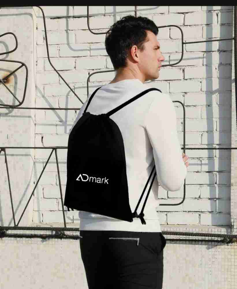 ADMARK String Bag Polyester Made for Men Waterproof/Drawstring