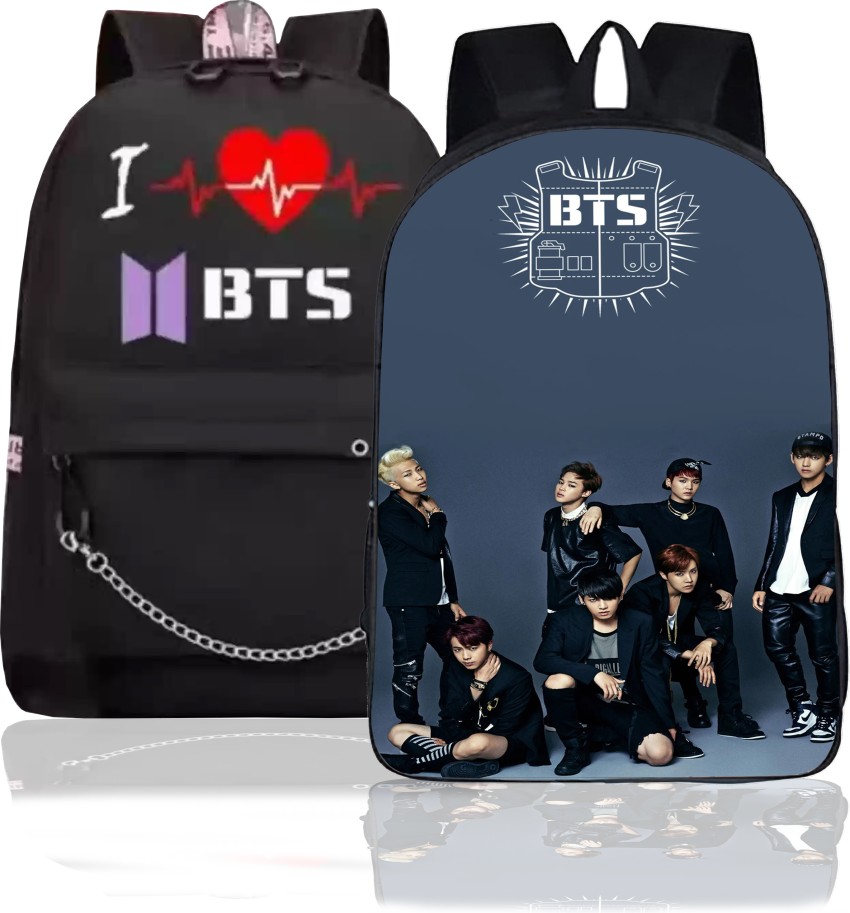 khatushyam collection Stylish BTS Printed On Front  Side, College/School/Tuition Backpack for BTS Lovers 10 L Backpack  Multicolor - Price in India