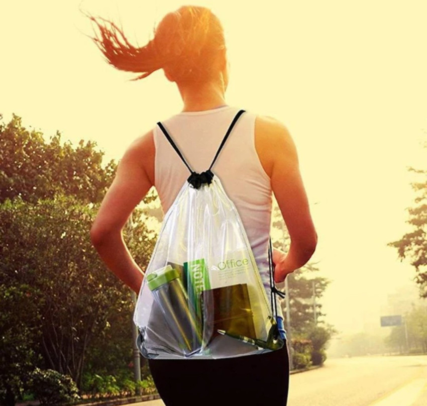 Transparent bag for men sale