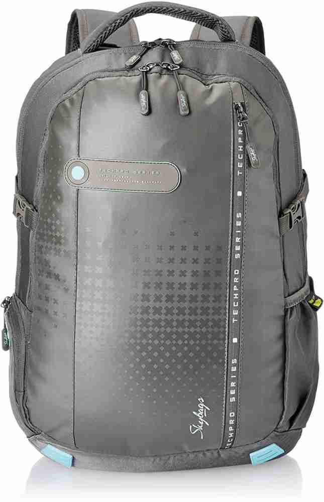 SKYBAGS VALOR PRO 04 GREY LAPTOP BACKPACK WITH RAIN COVER 33 L