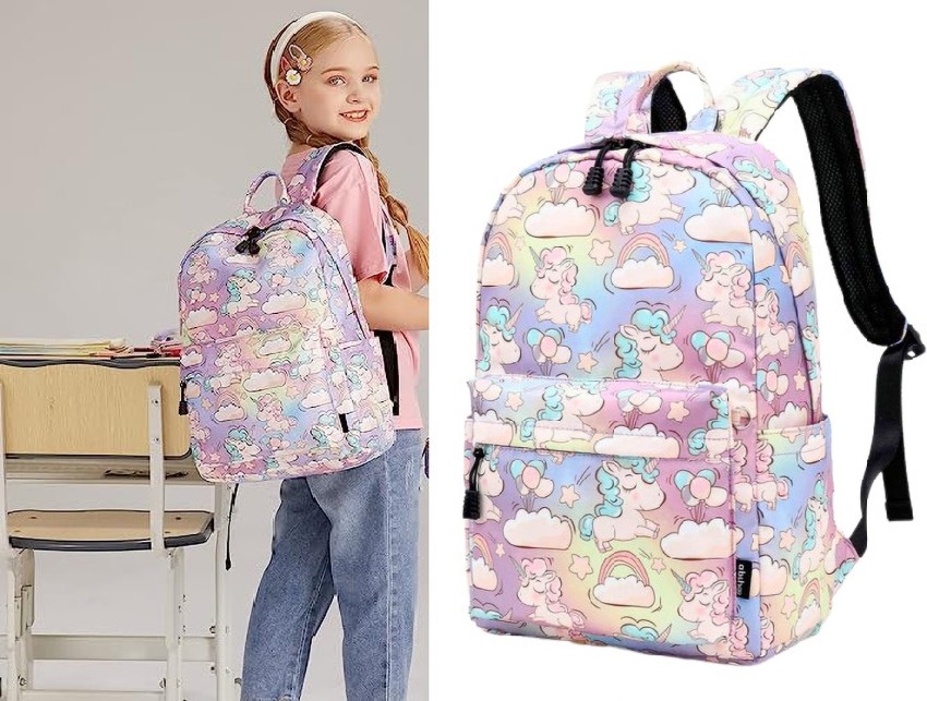 KAIASHA cute backpack for girls and women 15 L Backpack multicolor - Price  in India