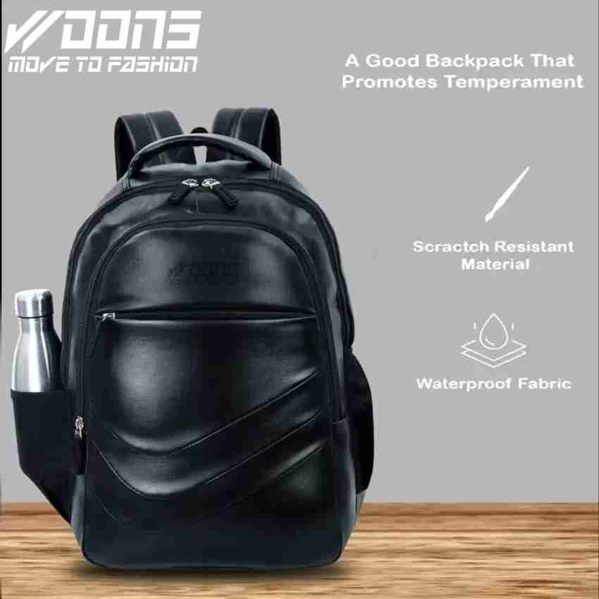 Black leather bags for college clearance