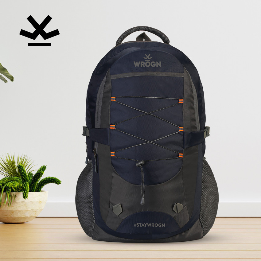 WROGN Laptop backpack spacy unisex backpack fits upto 16 Inches/college  bag/school bag 55 L Backpack Navy Blue - Price in India | Flipkart.com
