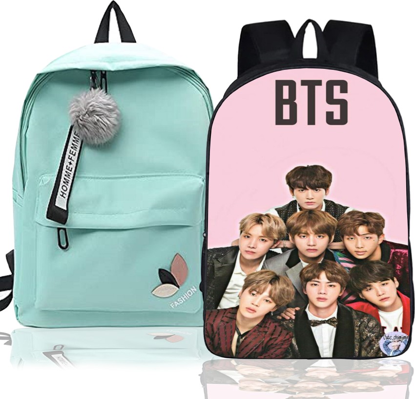 khatushyam collection Stylish BTS Printed On Front  Side, College/School/Tuition Backpack for BTS Lovers 10 L Backpack  Multicolor - Price in India