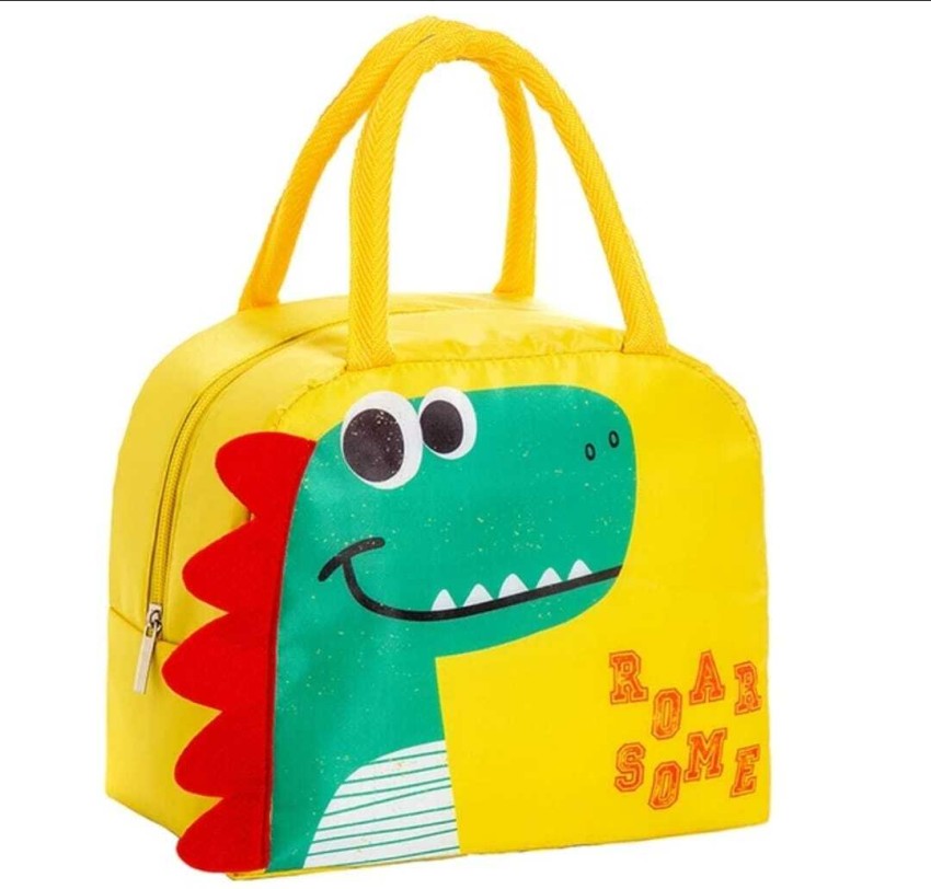 Cartoon Printed Lunch Bag Women Cute Dinosaur Picnic Travel