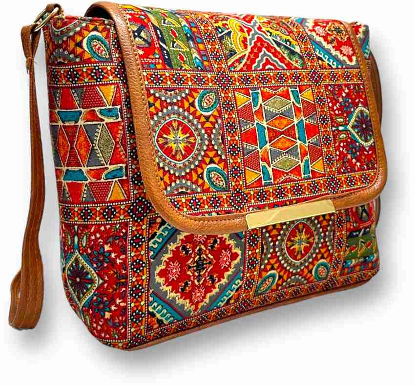 Flipkart THE LADIIO NEW BRANDED STYLISH WOMEN IKKAT SLING BAGS Sling Bag Sling Bag