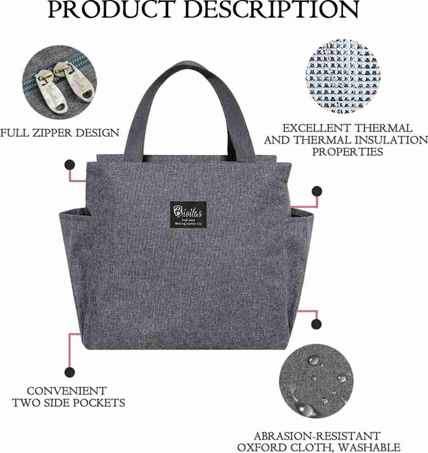 Flipkart HASTHIP Lunch Bag for Office Picnic Camping School with Side Pockets Insulated Lunch Bag Lunch Bag