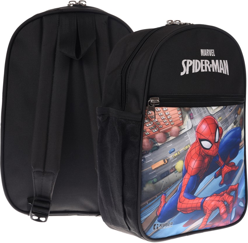 Flipkart DISNEY Marvel Spider man School Bag for Kids 2 Compartments School Bag Small Black Waterproof School Bag School Bag