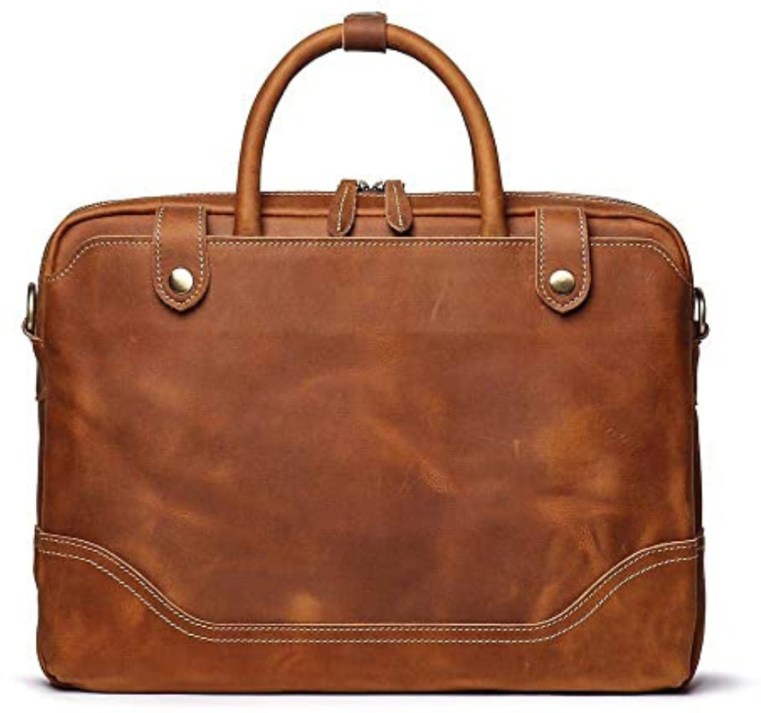 Flipkart Kinnoti Genuine Leather Laptop Bag for Men Laptop