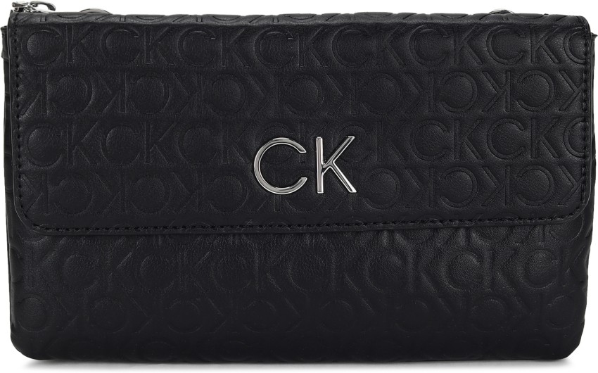 Flipkart.com | Calvin Klein RE-LOCK DBL CROSSBODY EMB MONO Sling