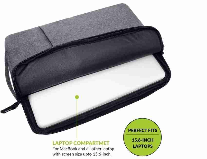 Flipkart SWASTIK SYSTEMS Handled Sleeve Dark Gray Laptop Bag Sleeves Size 15.5 Inch Waterproof Messenger Bag Messenger Bag