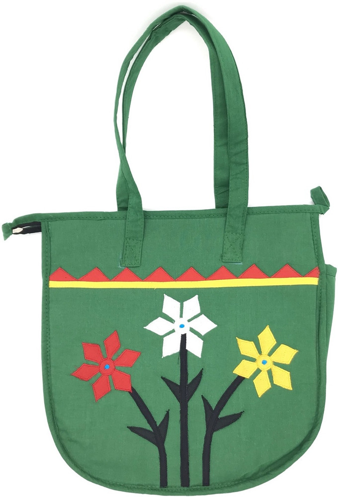 Flipkart SriAoG Tote Bags Women for College Shoulder Bag for Girls Stylish Hand Bag Green Waterproof Lunch Bag Lunch Bag