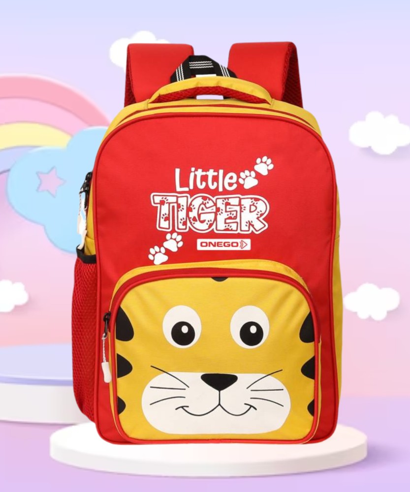 U smile Tiger Design School Bag for Pre schooler Kids & Picnic bag