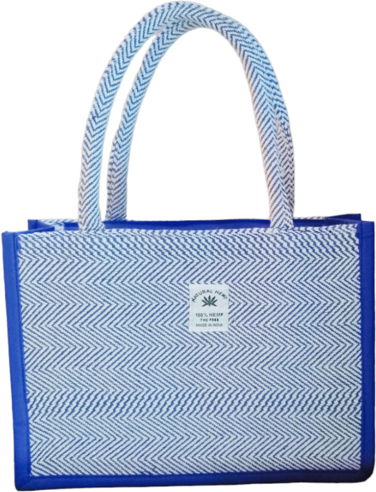 Flipkart dm kitto Women s Hemp Handbag Shoppers bag Shoulder Tote Travel Bag Storage Bag Lunch Bag Lunch Bag