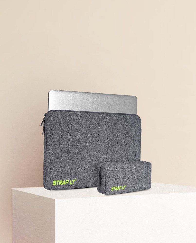 Flipkart Straplt Laptop Bag Sleeve For 15.6 16 Inch Laptop Case Cover Pro With Charger Pouch Case Waterproof Laptop Sleeve Cover Laptop Sleeve Cover