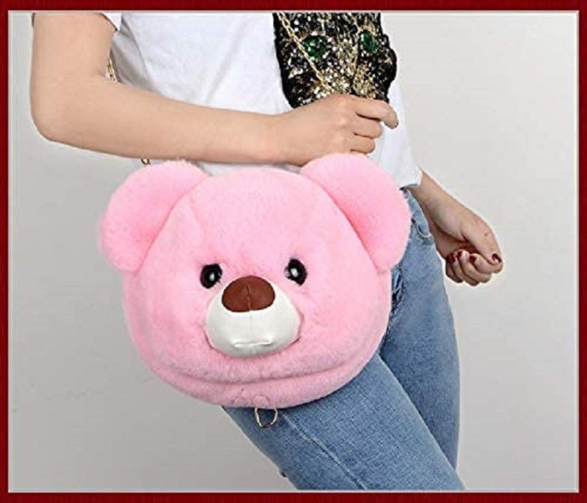 Cute Teddy Bear Soft Fluffy Sling Bag for Girls , Bags & Wallets, Sling Bags  Free Delivery India.