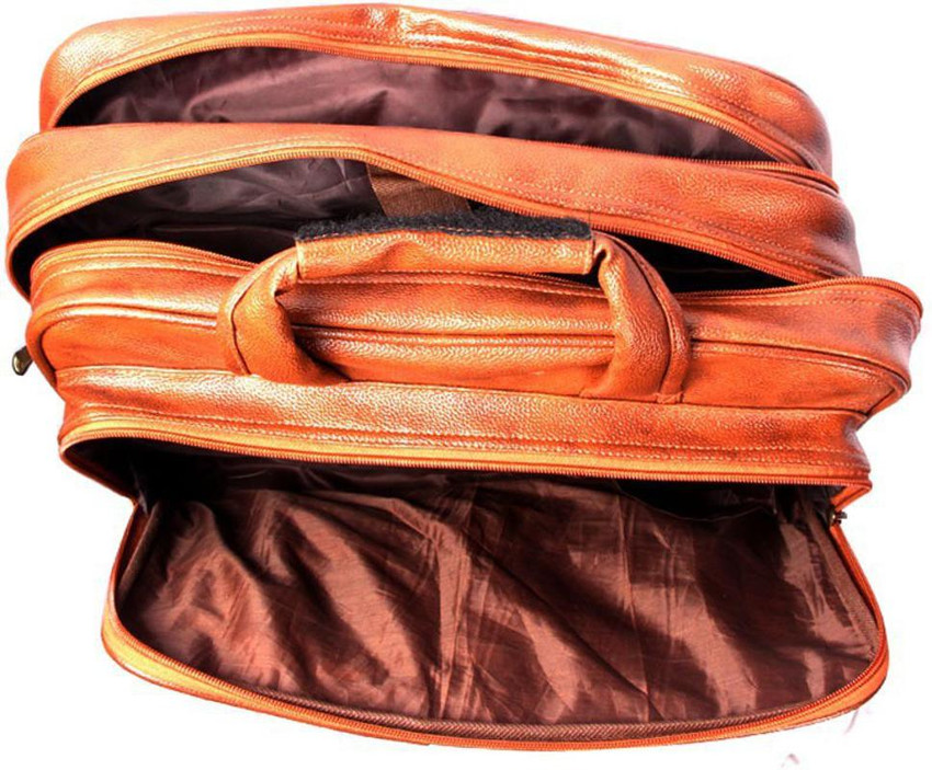 Flipkart HANDCUFFS Leather Expandable Office Bag 17 Inch