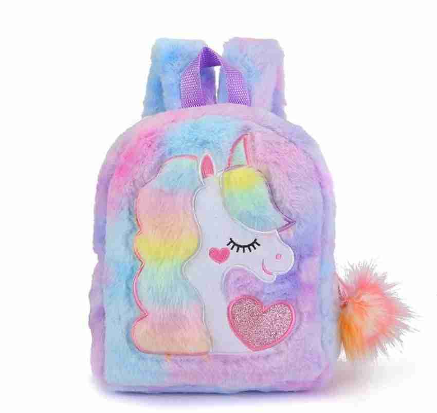 Flipkart LS ENTERPRISES Mini Unicorn Backpack for Girls soft Lightweight Travel Bags for Girls Kids School Bag School Bag