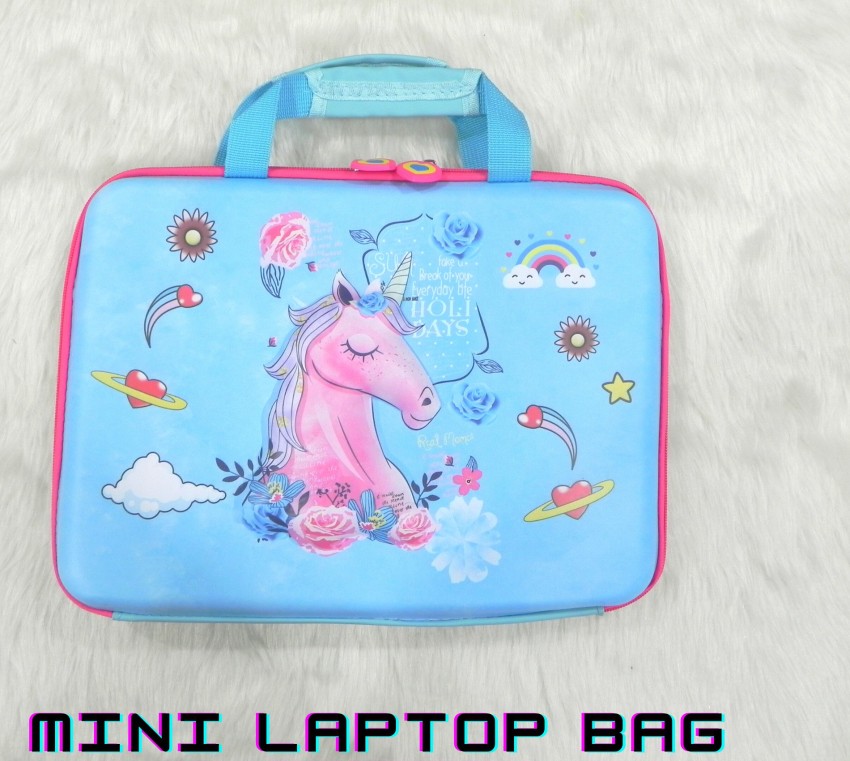 limitless products Unicorn Mini Laptop Tablet Note Book Bag  For Kids (SKY BLUE) Laptop Sleeve/Cover - Laptop Sleeve/Cover