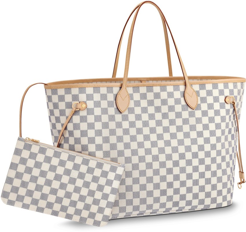 Louis Vuitton Damier Azur Neverfull Bag GM White