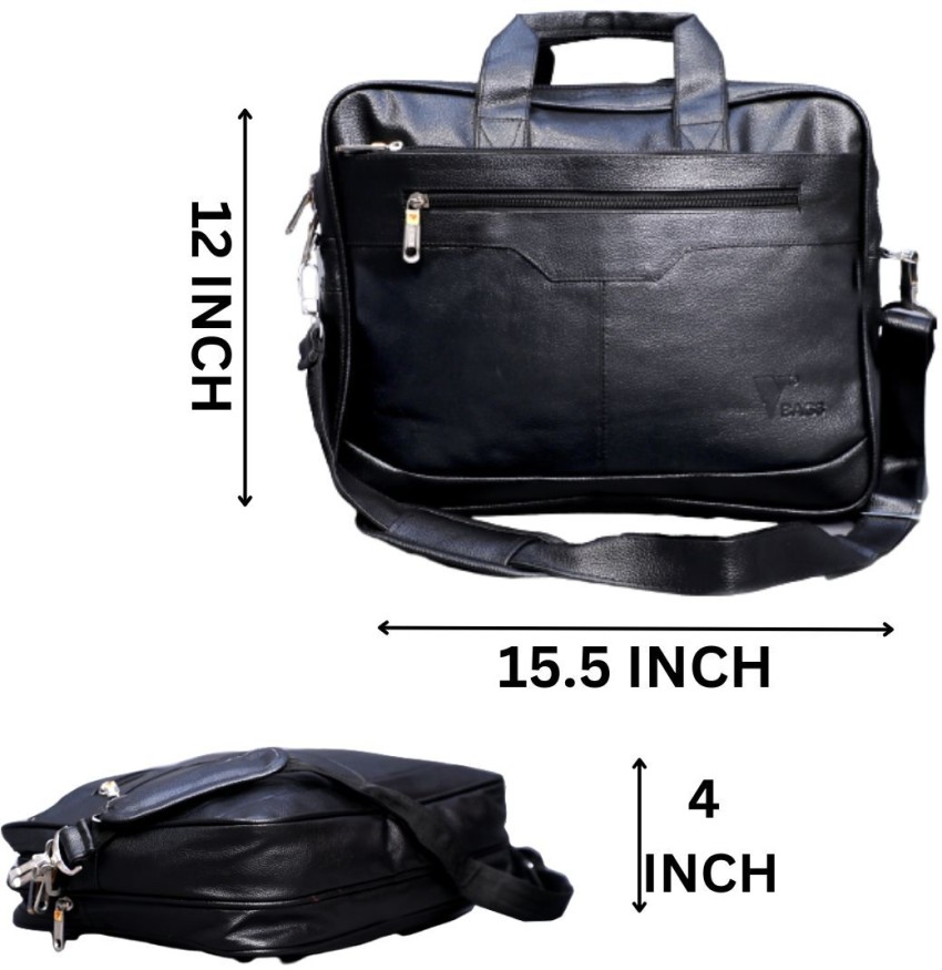 Leather Vertical Messenger Bag-MBLV