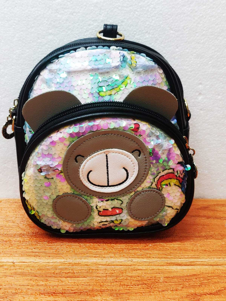 Flipkart Priceless Deals Cartoon Character Small Sequins Sling Bag for kids with Multiple Colors Waterproof Backpack Backpack