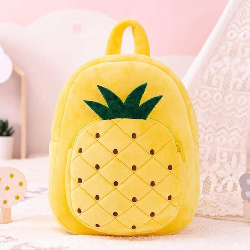 Flipkart DEEP DAZZLING Yellow Pineapple Cartoon School Bag for 2 to 5 Years Kids Girls Boys Waterproof School Bag School Bag
