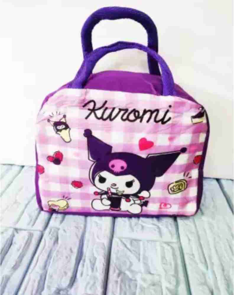 Hello Kitty Lunch Box Bag Insulated Black/Pink Heart