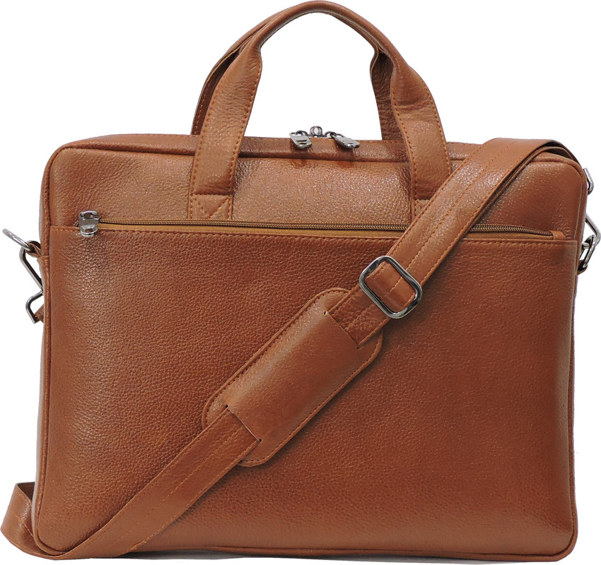 Flipkart BLIZZ LEATHER Luxos Sleek Laptop Messenger Slim Bag
