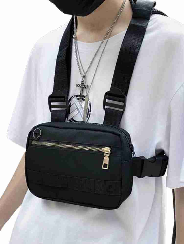 Flipkart ORCHIDFASHIONU Men Buckle Decor Chest Rig Bag Shoulder Bag Shoulder Bag