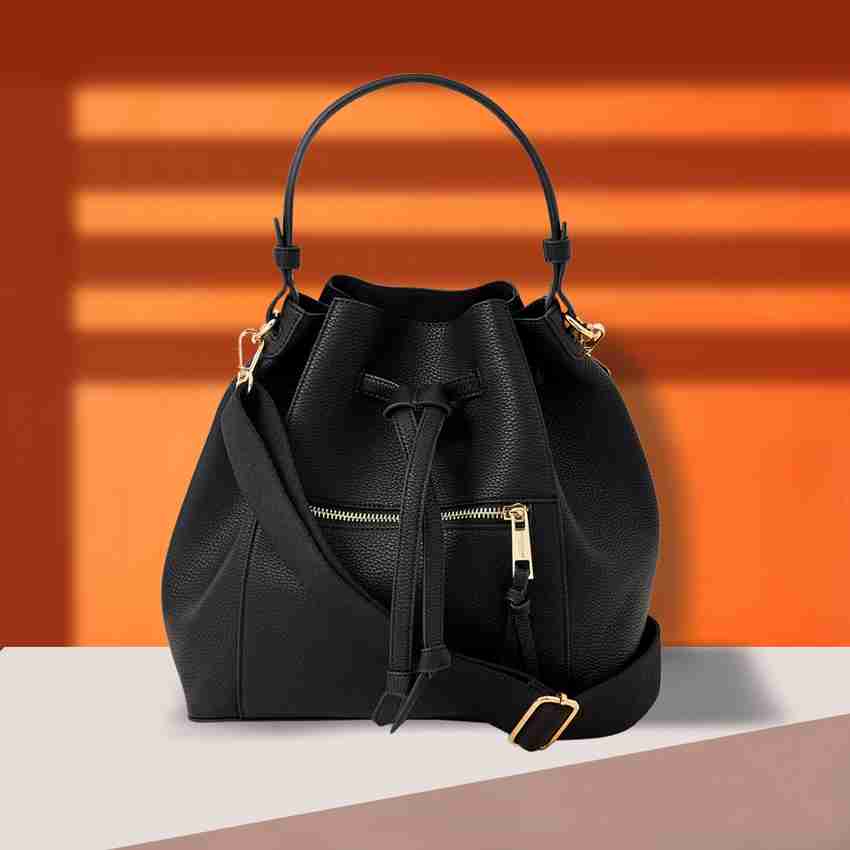 Flipkart ACCESSORIZE LONDON Black Classic Duffle Bag Sling Bag Sling Bag