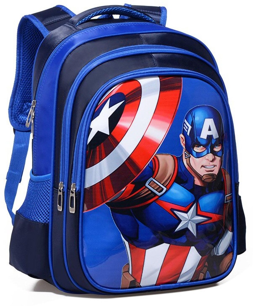 Flipkart Ample Wings Captain America The Ultimate School Companion The Durable school bag Waterproof School Bag School Bag