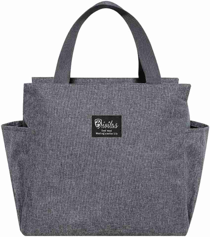 Insulated lunch tote with side pockets hotsell