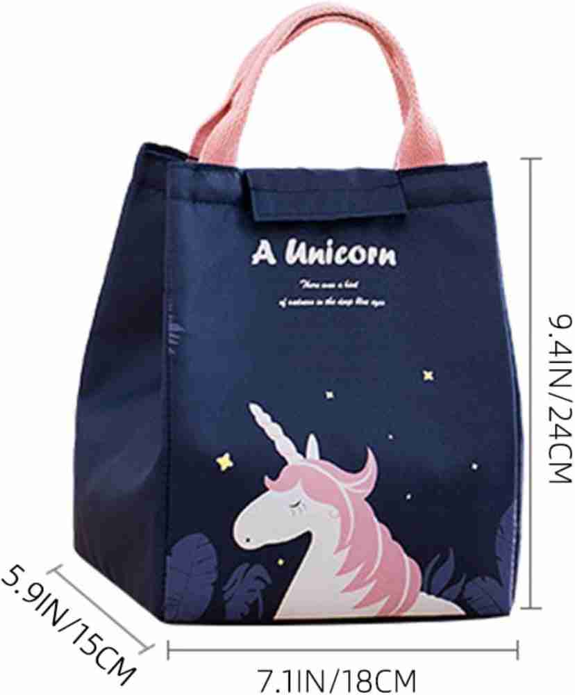 Cartoon Unicorn Portable Insulated Lunch Bag