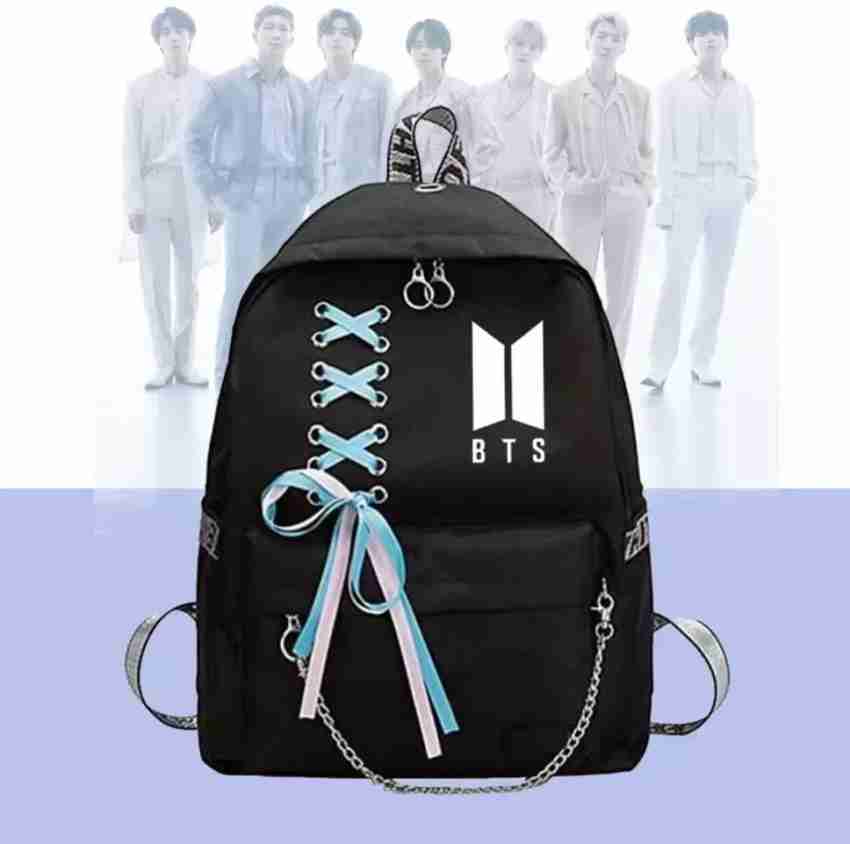 Bts, bts bag, Jung kook printed bag, School Bag, Water Bottle