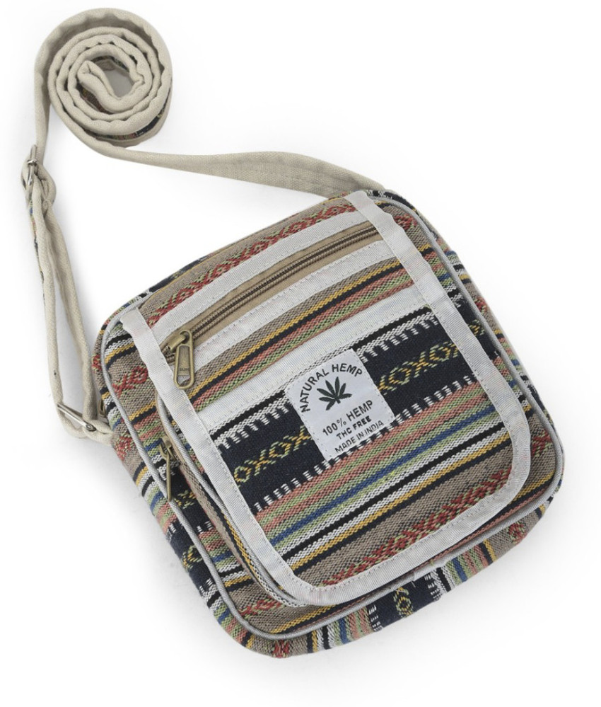 Flipkart GPRPCREATION Handicraft cotton Cross Body Side Sling Hemp Bag For Men Women Sling Bag Sling Bag